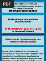 10.Epidémiologie Maladies Transmissibles