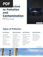 Introduction to Pollution and Contamination