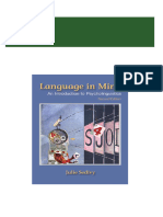 PDF Test Bank for Language in Mind: An Introduction to Psycholinguistics, 2nd Edition, Julie Sedivy download