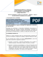 Guía de actividades y rúbrica de evaluación - Unidad 3 - Tarea 3 - Acontecimientos evolutivos en la adultez (1)