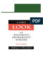 First Look at Rigorous Probability Theory 2nd (Second Edition) Jeffrey S. Rosenthal All Chapters Instant Download