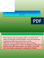 Separation of East Pakistan 1971