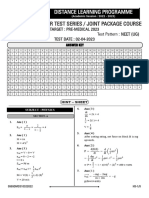 Solution for the test jee mains. 