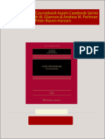 Complete Download Civil Procedure A Coursebook Aspen Casebook Series 3rd Edition Joseph W. Glannon & Andrew M. Perlman & Peter Raven-Hansen PDF All Chapters