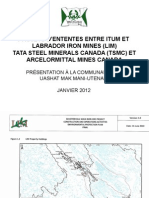 Résumé Des Projets D'ententes Entre Itum & Lim, TSMC Et Ammc