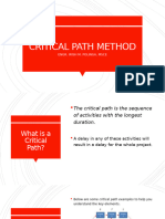 CRITICAL PATH METHOD