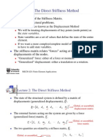 Lecture 2: The Direct Stiffness Method: 2.1 Definition of The Stiffness Matrix. First Look at Structural Problems