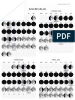 Calendario Lunar de 2005 - Argentina