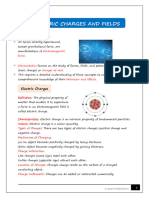 Electric Charges and Fields