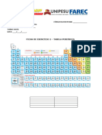 Lista de Exercício 2 - Tabela Periódica