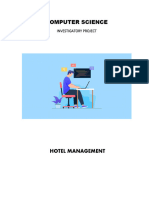 HOTEL MANAGEMENT FILE