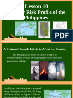 Lesson 10 Disaster Risk Profile of the Philippines