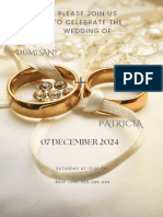 Dumisani & Patricia Wedding Programme