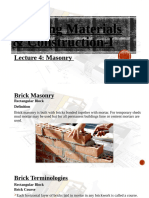 004 Lecture 4 Brick Masnory & Defects