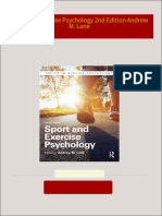 Sport and Exercise Psychology 2nd Edition Andrew M. Lane all chapter instant download