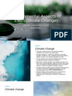 Environmental Aspects of ESG (Climate Change)