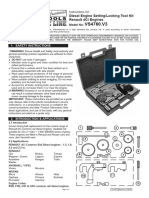 Diesel Engine Setting:Locking Tool Kit Renault dCi Engines