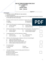 s3 Chemistry Paper 1 Begining of Term Iexamination