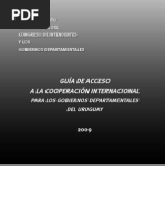 Guia de Acceso A La Cooperacion Internacional para Los GGDD de Uruguay