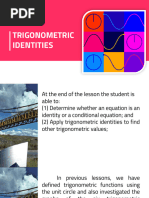 Trigonometric Identities Edt 2024