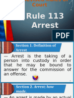 Arrest