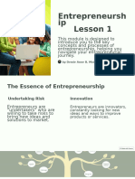 Entrepreneurship Module 1 10