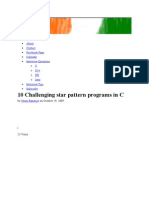 10 Challenging Star Pattern Programs in C