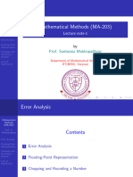 1 July 28 30 Lecture Notes 1-2 Error