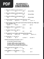 Algebraic Expressions and Identities