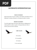 Math Intervention Plan Primary School level