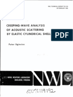 Creeping-Wave Analysis of Acoustic Scattering by Elastic Cylindrical Shells