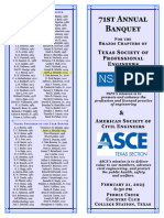 ASCE 2023 Banquet Agenda