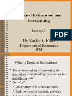 2 Demand Estimation and Forecasting