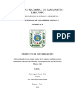 Proyecto de Investigacion III - Software Basado en Web Para La Mejora Del Control de Los Registros Academicos en Las i.e. de Educacion Basica Regular de San Martin - Jhair Condor Silva