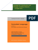 Download Complete Formulaic Language Vol 1 Distribution and Historical Change 1st Edition Roberta Corrigan (Ed.) PDF for All Chapters