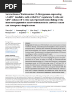 宫颈癌单细胞测序Cancer Communications - 2023 - Qu - Interactions of Indoleamine 2 3‐dioxygenase‐expressing LAMP3  dendritic cells with CD4 