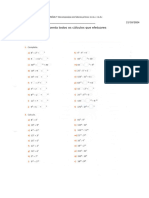 6º Ano - Ficha nº 11 - potências