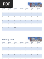 Calendar of Activities