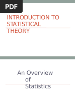 Lecture-1 Introduction to statistical theory