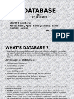 DATABASE PRESENTATION