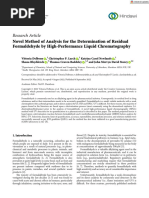 International Journal of Analytical Chemistry - 2022 - Delbono - Novel Method of Analysis for the Determination of Residual