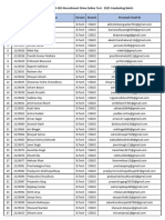 Students List for EY GDS Recruitment Drive Online Test - 2025 Graduating Batch