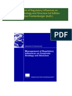 Immediate download Management of Regulatory Influences on Corporate Strategy and Structure 1st Edition Sebastian Frankenberger (Auth.) ebooks 2024