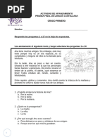 ojito -- ACTIVIDAD DE AFIANZAMIENTO LENGUAJE 2015