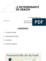 HEALTH DETERMINANTS