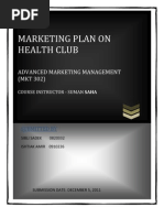 Marketin Plan On Health Club