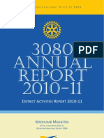 Rotary District 3080 Annual Report 2010-11