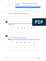 Maths Evaluation Fractions 2ème secondaire