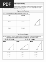 Notes 4.2-Right Triangle Trigonometry