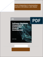 PDF Software Hardware Integration in Automotive Product Development 1st Edition John Blyler download